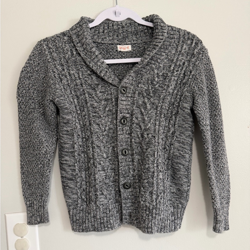 Gray Cable Knit boys Sweater